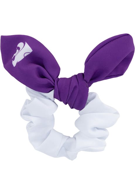 Colorblock Bow K-State Wildcats Womens Hair Scrunchie