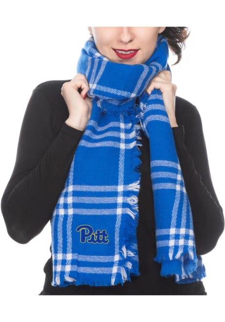 Plaid Blanket Pitt Panthers Womens Scarf - Gold