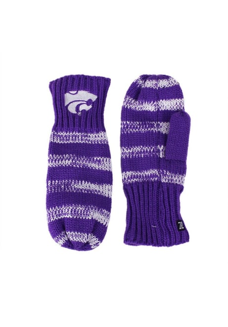 Stripe K-State Wildcats Womens Gloves