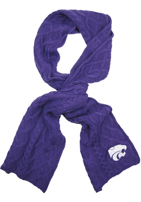 Cable Scarf K-State Wildcats Womens Scarf