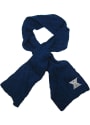 Xavier Musketeers Womens Cable Knit Scarf - Navy Blue