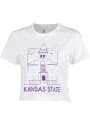 K-State Wildcats Womens Landmark T-Shirt - White
