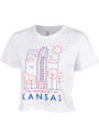 Kansas Jayhawks Womens Landmark T-Shirt - White