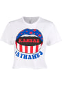 Kansas Jayhawks Womens Mouth T-Shirt - White