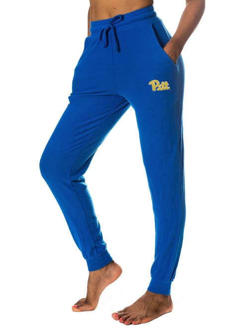 Womens Blue Pitt Panthers Sweater Jogger Sweatpants