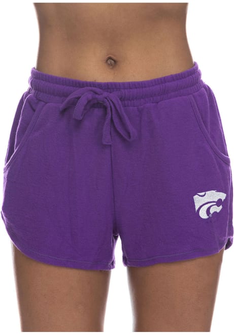 Womens Purple K-State Wildcats Sweater Shorts