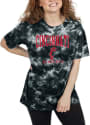 Cincinnati Bearcats Womens Tie Dye Oversized T-Shirt - Black