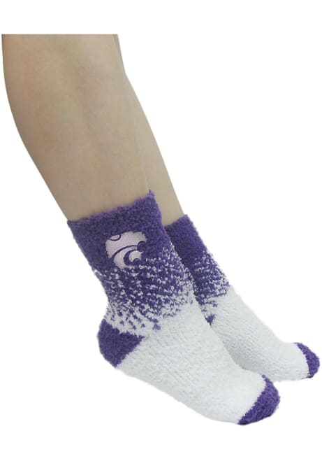 Ombre K-State Wildcats Womens Quarter Socks