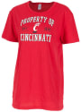 Cincinnati Bearcats Womens Oversized T-Shirt - Red