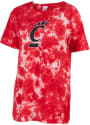 Cincinnati Bearcats Womens Tie Dye T-Shirt - Red