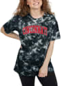 Cincinnati Bearcats Womens Tie Dye T-Shirt - Black