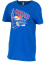Kansas Jayhawks Womens Oversized T-Shirt - Blue