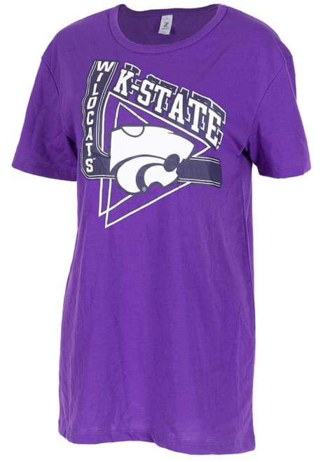 K-State Wildcats Oversized Short Sleeve T-Shirt - Purple