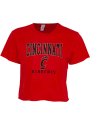 Cincinnati Bearcats Womens Crop T-Shirt - Red