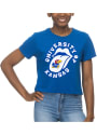 Kansas Jayhawks Womens Crop T-Shirt - Blue