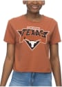 Texas Longhorns Womens Crop T-Shirt - Burnt Orange