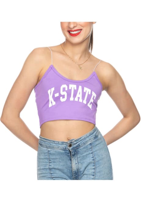Womens Lavender K-State Wildcats Strappy Tank Top