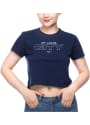 St Louis City SC Womens Crop T-Shirt - Navy Blue
