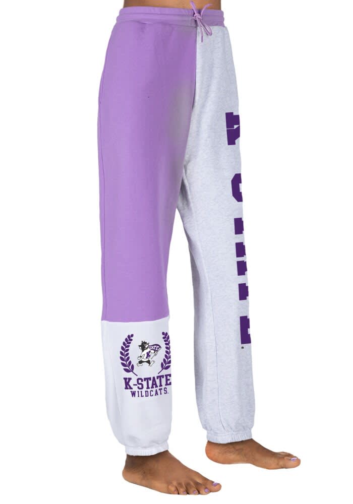 LAVENDER K-State Wildcats Colorblock Sweats - 74281986