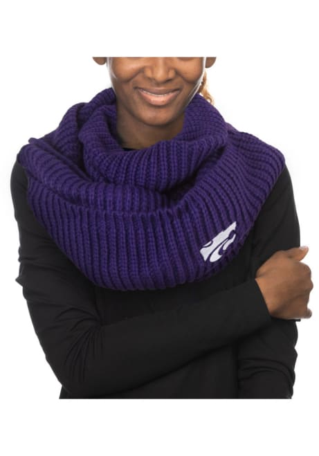Knit Cowl K-State Wildcats Womens Scarf - Purple