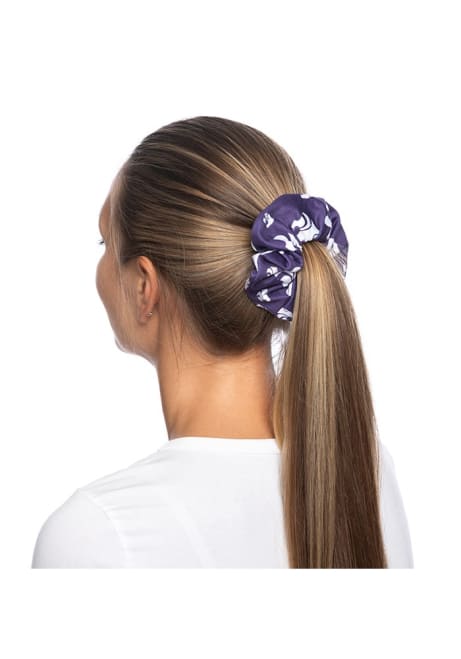 Allover Print K-State Wildcats Womens Hair Scrunchie - Purple