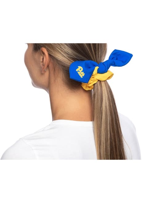 Colorblock Pitt Panthers Womens Hair Scrunchie - Blue