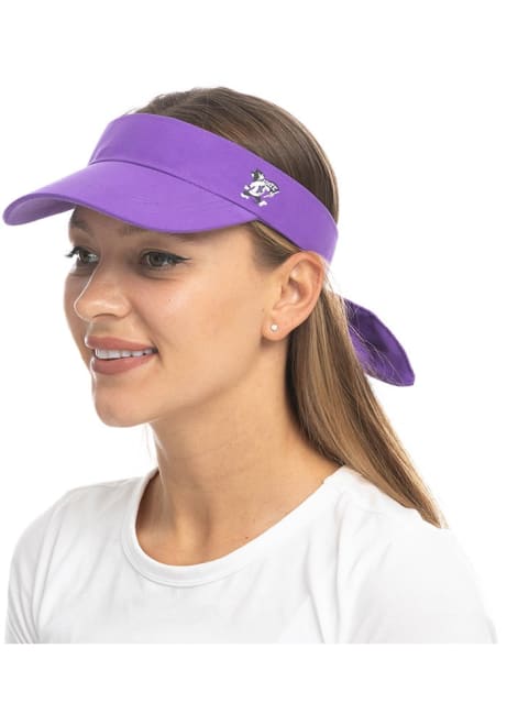 Tie-Back K-State Wildcats Womens Visor - Purple