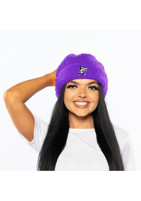 Sherpa K-State Wildcats Womens Knit Hat - Purple