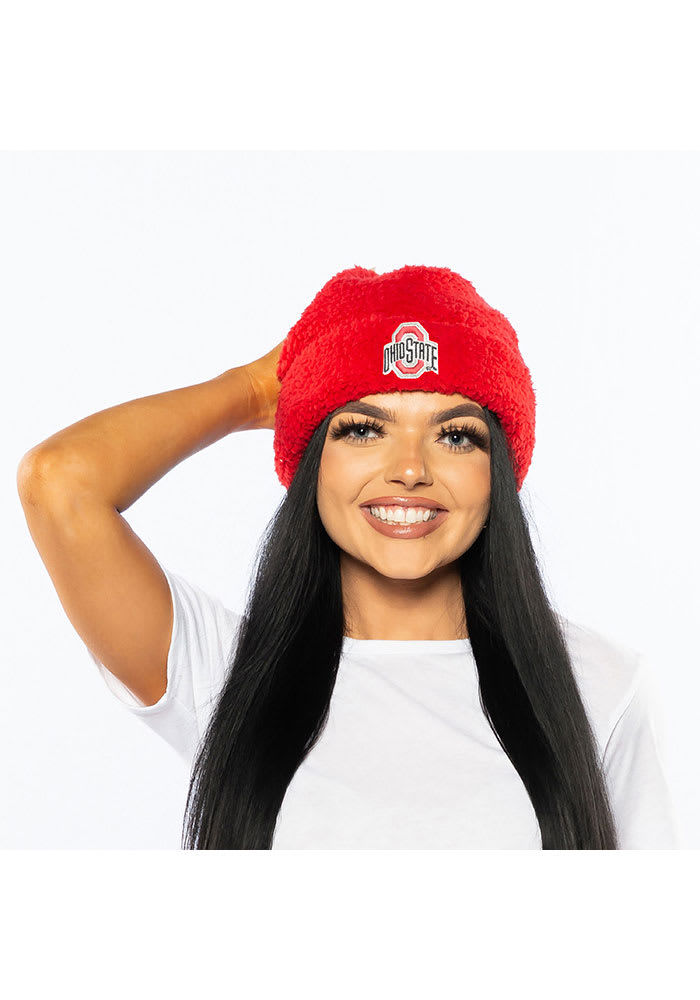 Sherpa Ohio State Buckeyes Womens Knit Hat Red