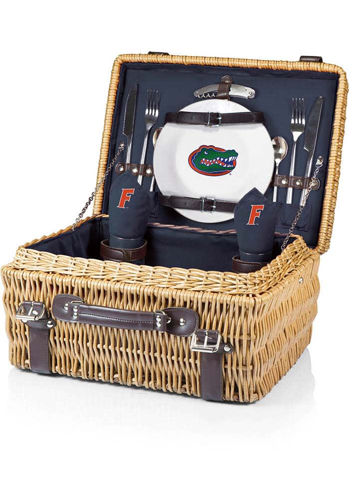 Miami Dolphins CHAMPION PICNIC BASKET with 2024 service for two