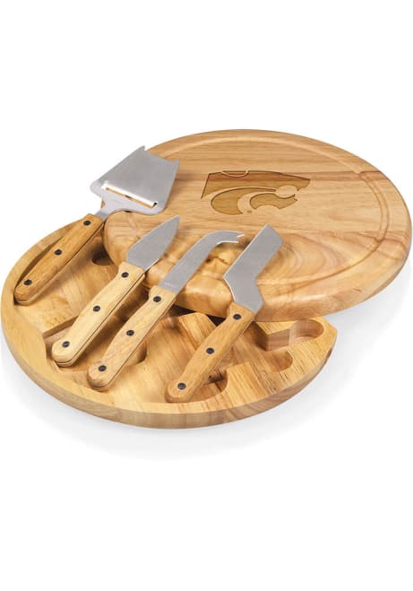 K-State Wildcats Brown Picnic Time Circo Tool Set and Cheese Kitchen Cutting Board