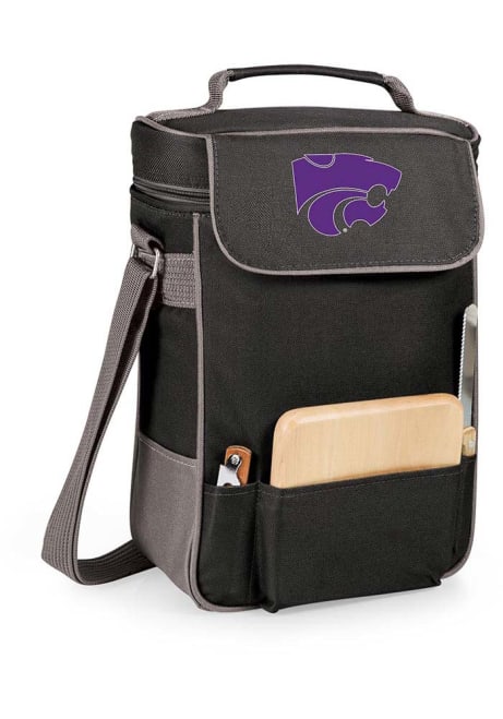 Black K-State Wildcats Duet Insulated Wine Tote Cooler
