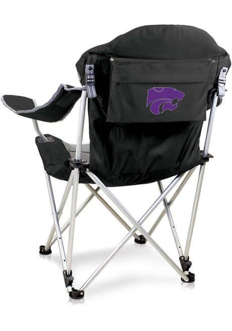 Black K-State Wildcats Reclining Folding Chair