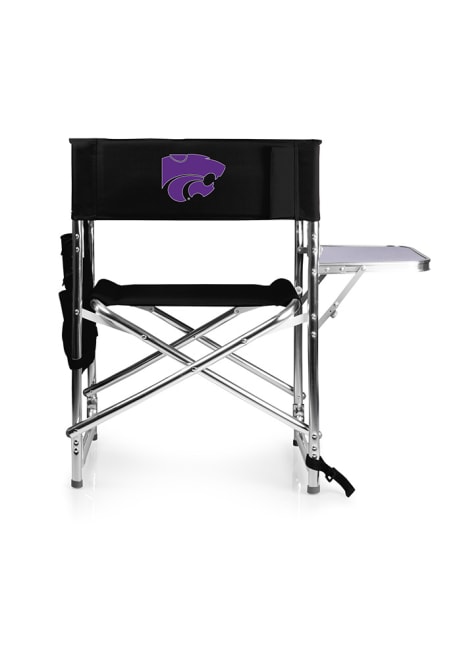 Black K-State Wildcats Sports Folding Chair