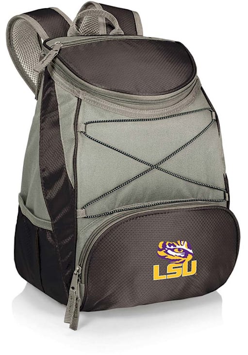 PICNIC TIME NCAA LSU Tigers Insulated Backpack Cooler - Black PTX Design