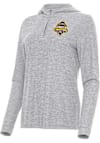 Main image for Womens Western Michigan Broncos Grey Antigua 2025 Hockey National Champions Daybreak Qtr Zip