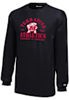 Main image for Youth Maryland Terrapins Black Champion Arched Team Graphic Long Sleeve T-Shirt