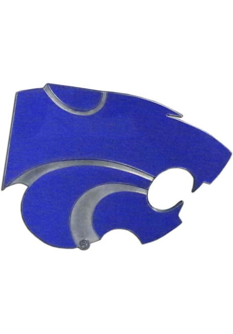 Grey K-State Wildcats Metal Hitch Cover