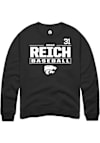 Main image for Jonah Reich Rally Mens Black K-State Wildcats NIL Stacked Box Player Crew
