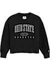 Main image for Womens Black Ohio State Buckeyes Reverse Fleece Crew Sweatshirt