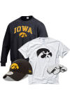 Main image for Mens Grey Iowa Hawkeyes Gift Pack Sets Crew Sweatshirt