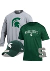 Main image for Mens Grey Michigan State Spartans Gift Pack Sets Crew Sweatshirt