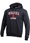Main image for Mens Nebraska Cornhuskers Black Champion Est Alumni Powerblend Hooded Sweatshirt