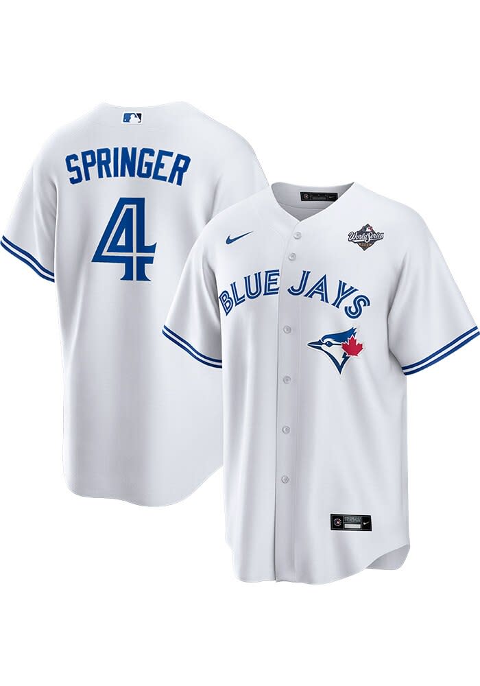 George Springer Toronto Blue Jays Mens Replica White 2025 World