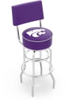 Main image for Black K-State Wildcats Double-Ring Swivel with Back Pub Stool