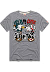 Main image for Homage Kansas City Chiefs Grey 2025 Chiefs vs. Eagles Short Sleeve Fashion T Shirt