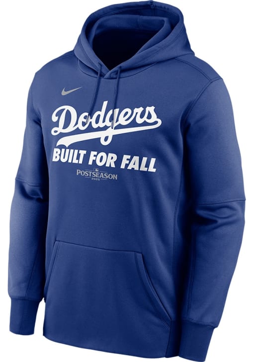 Nike Los Angeles Dodgers Mens Blue 2025 Postseason Participant Authentic Collection Hood