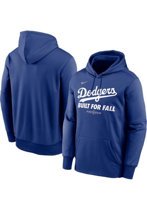 Nike Los Angeles Dodgers Mens Blue 2025 Postseason Participant Authentic Collection Hood