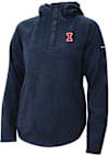 Main image for Womens Illinois Fighting Illini Navy Blue Columbia Heat Seal Sweater Weather Hooded Sweatshirt