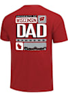 Main image for Wisconsin Badgers Red  Tiles Dad Short Sleeve T Shirt